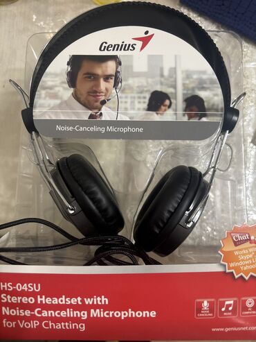 видеокамера на компьютер: Продаю наушники для компьютера Genius HS-04SU новый, но распакованный