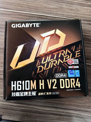 Материнские платы: H610M H V2 Матплата Gigabyte H610M H V2 DDR4, LGAL/00, Inte H610
