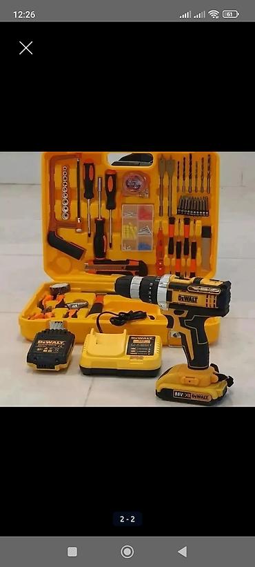 dewalt drel: Yeni Drel dəsti, Drel-şurupaçan — 2