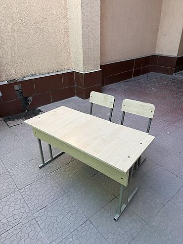 small table: Парта на двоих + 2 стула (комплект) - Назначение: для школы, детского — 5