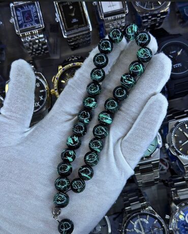 Təsbehlər: Şüşə bəzəkli təsbeh – bir neçə rəng variantı - Material: cilalanmış — 3