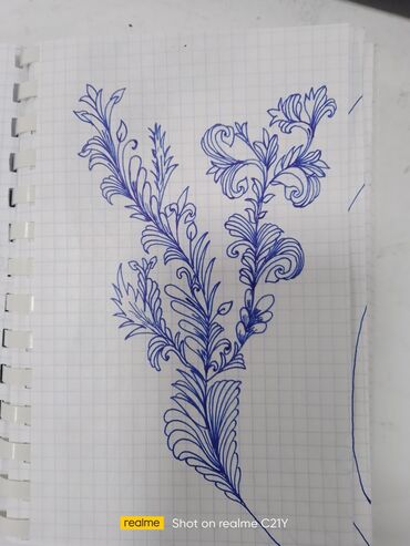 Şəkillər, tablolar: Məhsul: Əl işi qrafik rəsmlər və ornament sketçləri Təsvir: - Ağ — 9