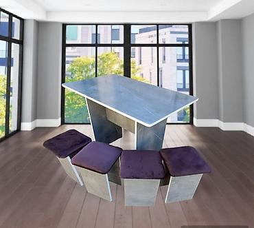 Кухонные столы и стулья: Кухонный стол и стул, Новый, Платная доставка, цвет - Черный — 5