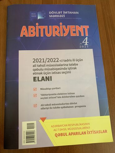 magistr 3 jurnali pdf v Azərbaycan | KITABLAR, JURNALLAR, CD, DVD: Abituriyent jurnali 2021-2022