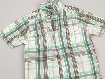 czarna krotka bluzka z długim rękawem: Shirt 8 years, condition - Very good, pattern - Cell, color - Multicolored