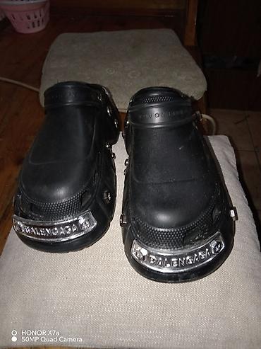 kobe patike: Balenciaga x Crocs-style klompe/saboti – crne - Materijal: sintetička — 1