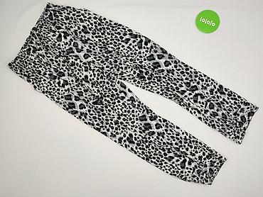 leopard jeans: Spodnie materiałowe damskie, rozmiar XL — 2
