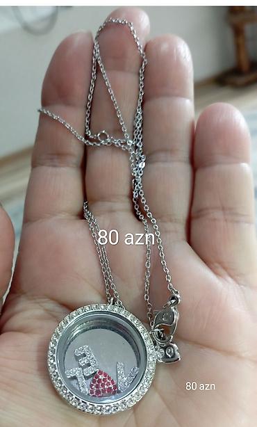 Bijuteriya: Zərgərlik dəsti – fərqli modellər 1) Kulonlu boyunbağı – 80 AZN - — 1