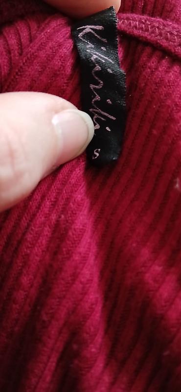 ecco baletanke: Ribana bordo haljina sa dugmićima – Kikiriki,veličina S - Model — 2