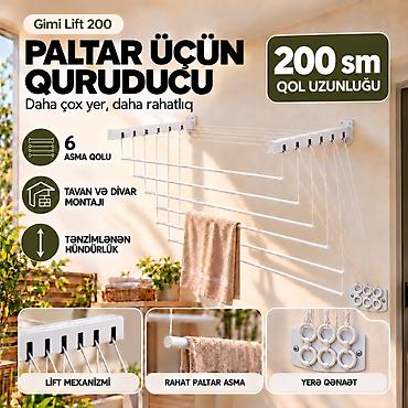 ucuz utu: Gimi Lift 200 sm — tavan və divar üçün paltar quruducusu Gimi Lift — 1