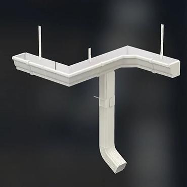 Водосточные желоба: УЙУНУЗДУН РАЗМЕРИНДЕ ЗАМАНБАП БЕЗШОВНЫЙ ОТЛИВ ЧЫГАРЫП БЕРЕБИЗ. СТЫК — 1