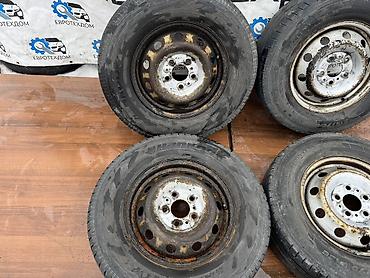 Колеса в сборе: Колеса в сборе 225 / 70 / R 15, Зима, Б/у, Комплект, Легкий коммерческий транспорт (C/LT), Железные, отверстий - 5 — 3