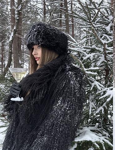 Шубы: Шубы из эконорки — женские длинные модели - Натуральная эко норка — 12