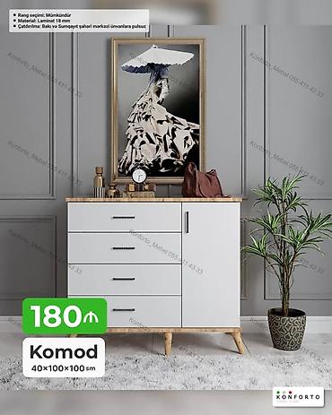 dartqı: Komod – 40×100×100 sm - Material: 18 mm laminat - Rəng seçimi — 1