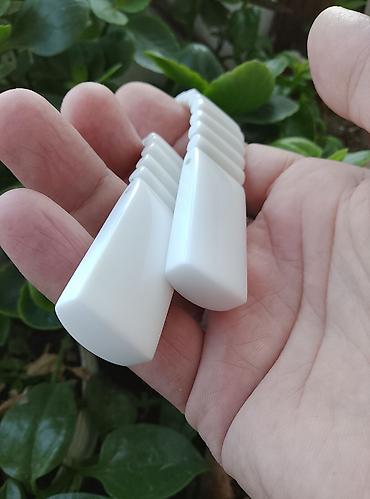 təşbeh: Чётки вертолёт ручной работы - Material: parlaq ağ plastik - — 2