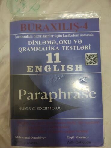 11 ci sinif ingilis dili metodik vesait: Ingilis dili 11 paraphrase cırıgı yoxdur içi karandaş ilə yazılıb ela