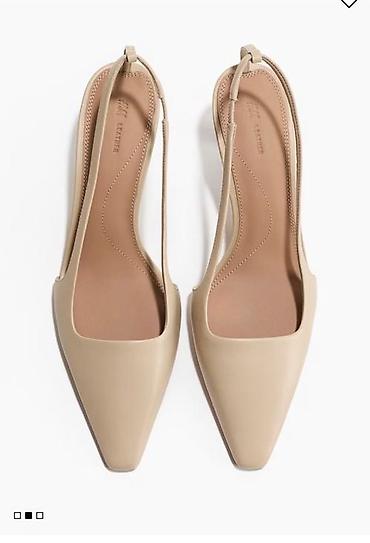 leather: Туфли, 39, H&M, Новый, цвет - Бежевый, Платная доставка, Самовывоз — 4