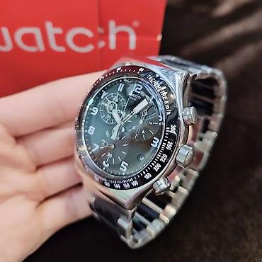 swatch: İşlənmiş, Qol saatı, Swatch, rəng - Qara — 2