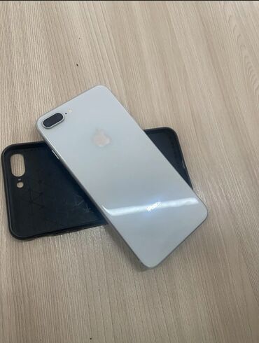 телефон за 8000 сом: IPhone 8 Plus, Б/у, 256 ГБ, White Titanium, Зарядное устройство, Защитное стекло, Чехол, 100 %
