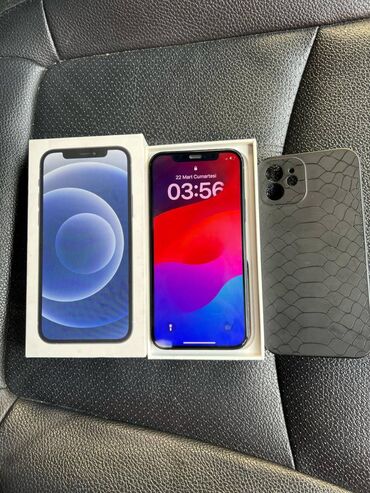 iphone 12 ikinci el: IPhone 12, 64 ГБ, Midnight, Отпечаток пальца, Face ID, Беспроводная зарядка