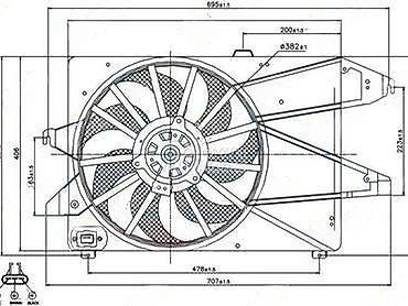 Elektromotori: HLADNJACI VENTILATORI ZA FORD C-MAX, FIESTA, FOCUS . OD 1999. DO — 32