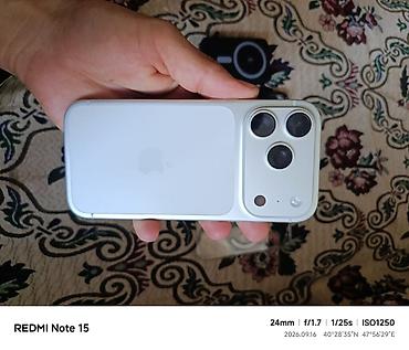 iphone 12 azerbaycanda qiymeti: IPhone 17 Pro, 256 GB, Gümüşü, Zəmanət — 7