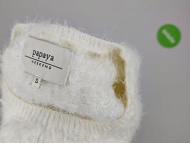 ozdabia kieszen: Papaya, Sweter damski, rozmiar S — 5