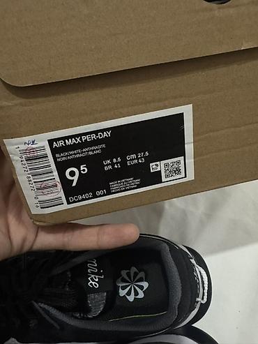 Кроссовки и спортивная обувь: Мужские кроссовки, 43, Nike, Новый, цвет - Черный, Самовывоз — 9