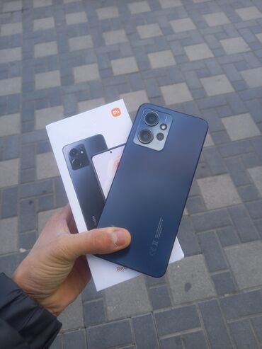 2. el telefon xiaomi: Xiaomi Redmi Note 12, 128 GB, rəng - Qara, 
 Düyməli, Barmaq izi, Face ID