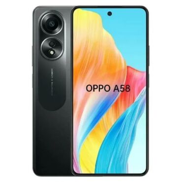 telefon fly m130: Oppo A58 4G, 128 ГБ, цвет - Черный, Отпечаток пальца, Две SIM карты