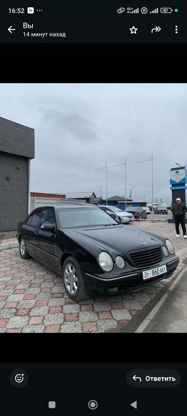 бишкек продажа авто: Mercedes-Benz E-Class: 2001 г., 2 л, Автомат, Седан