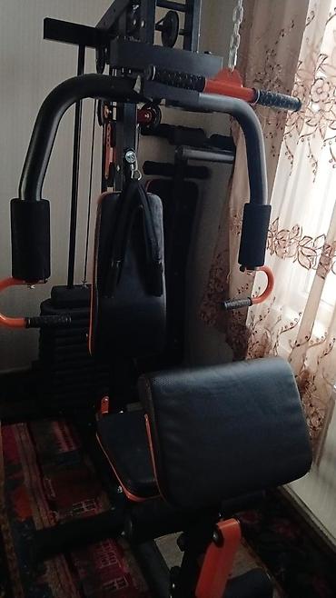 İdman və istirahət: Çoxfunksiyalı ev fitnes trenajoru – iki rəngli (qara-narıncı) dizayn — 2