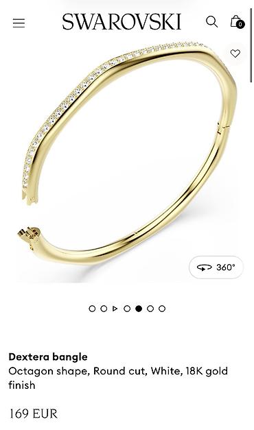 Şəxsi əşyalar: Bilərzik, Swarovski, Sarı qızıl — 2