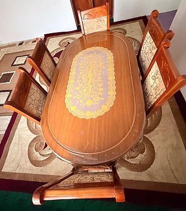 ayaqqabı dolabı ucuz: Qonaq otağı üçün, Yeni, Açılmayan, Oval masa, 6 stul — 3