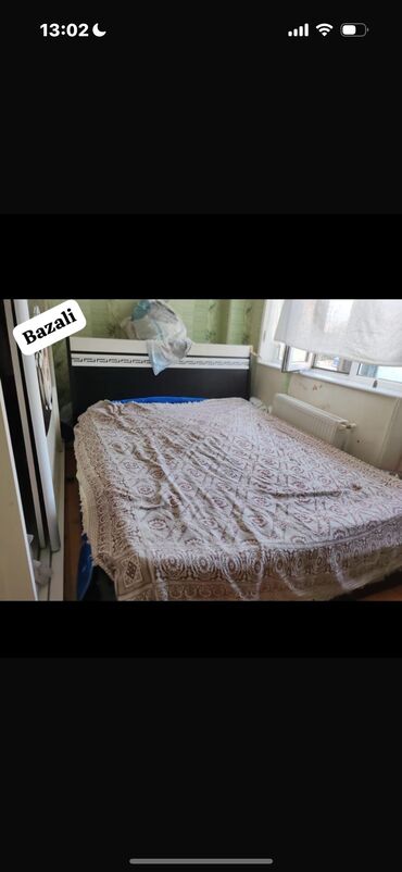 yataq kravati: Б/у, Двуспальная кровать, С подъемным механизмом, С матрасом, Без выдвижных ящиков