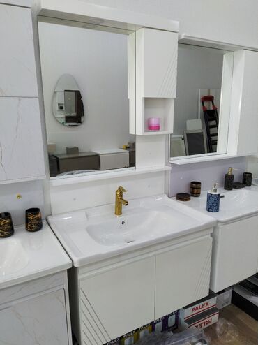 su kran: Məhsul: Vanna otağı üçün lavabo və şkaflı güzgü dəsti - Dəst