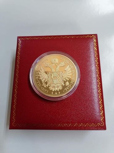 Numizmatika i filatelija: Veliki dukat Franc Jozef 24K pozlata
Cena:1700din mali dukat 1200 — 10
