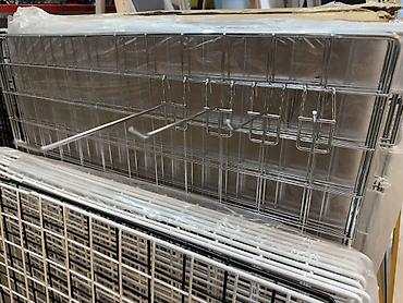 vitrin panel: Vitrin və tor səbətlər üçün metal asqı qarmaqları. Xrom rəngli — 3