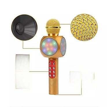 nokia n73 mobile: Bluetooth karaoke mikrofon sa led svetlom ws878 zlatni. bluetooth — 1