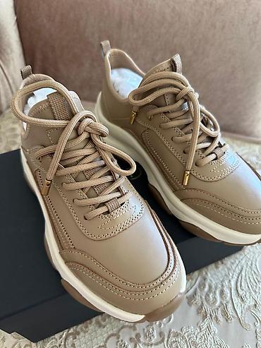 sneakers: Кроссовки, 37, Massimo Dutti, Новый, цвет - Бежевый, Бесплатная доставка — 2