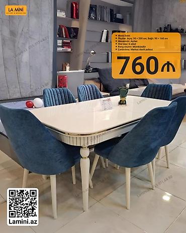 Ev və bağ: La Mini Masa Dəsti - Masa ölçüləri: açıq 90×200 sm, bağlı 90×160 sm - — 1