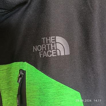 Зимний спорт: Куртка The North Face, зимняя/горнолыжная, цвет: салатово‑чёрный — 2