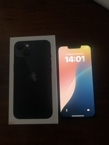 Apple iPhone: IPhone 13, 128 GB, Midnight, Zəmanət