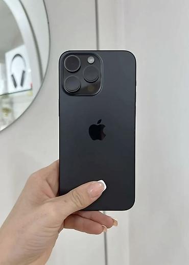 IPhone 15 Pro, Б/у, 256 ГБ, Черный, Зарядное устройство, Защитное стекло, Чехол, 85 %