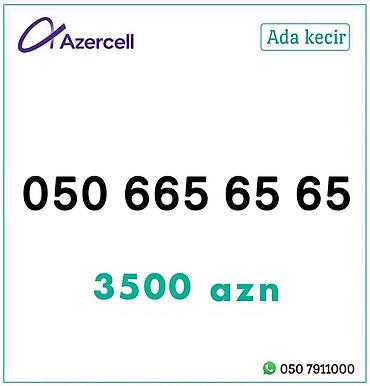 Azercell nömrə: 050 665 65 65 Xüsusiyyətlər: - Yadda qalan, təkrar