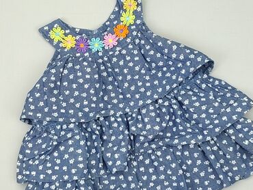 sukienka letnia w kratkę: Dress, 1.5-2 years, 86-92 cm, condition - Very good