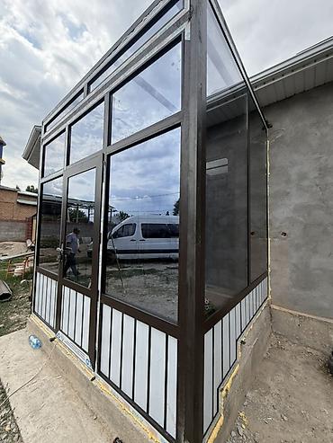 Алюминиевый остеклённый тамбур/веранда к дому - Каркас: тёплый