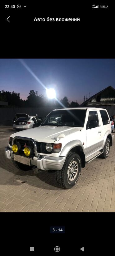 срочно продаю нужны деньги очень срочно: Mitsubishi Pajero: 1992 г., 2.5 л, Автомат, Дизель, Жол тандабас