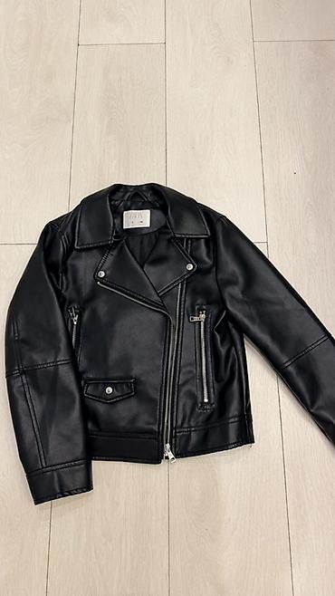 кожа брюки: Детская куртка-косуха ZARA - Размер на бирке: 8 лет / 134 см - Цвет — 2