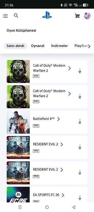 free fire hesab satisi tap az: PlayStation hesabında geniş oyun kitabxanası Tərkib: - PS5 və PS4 — 6